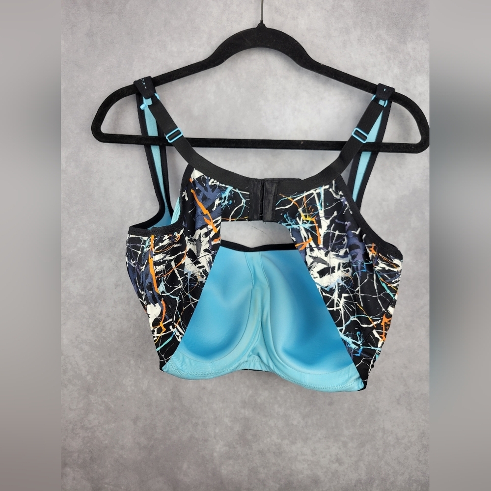 Panache Women's Ink Splat Ultimate High Impact Underwire Sports Bra‎ Size 40FF - Picture 11 of 13